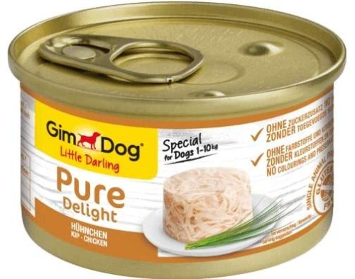GIMDOG Pure Delight Mięsne kawałki w galarecie Kurczak, 85 g