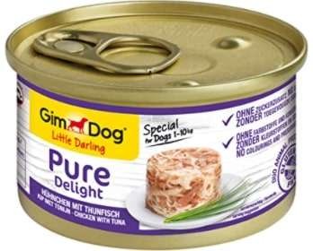 GIMDOG Pure Delight Mięsne kawałki w galarecie Kurczak z tuńczykiem, 85 g