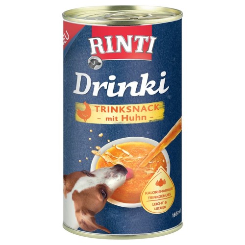 RINTI Drink napój dla psa z kawałkami mięsa Kurczaka, 185 ml