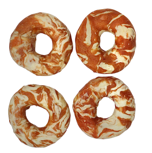 HAPPY SNACKY Ringi wołowe owinięte królikiem i dorszem, 500 g