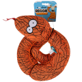 COOCKOO Zabawka z piszczałką dla psa zakręcony wąż REGGIE, pomarańczowy 150x10x10cm - Zdjęcie 2