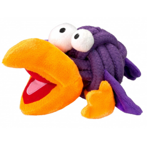 COOCKOO Bobble ptak zabawka dla psa, fiolet 8,5 cm