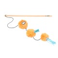 COOCKOO Wędka dla kota z pluszowymi piłeczkami TONY CAT ROD, 40 cm - Zdjęcie 1