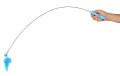 COOCKOO Zakręcona wędka ze światełkiem Led LOOMY, niebieska  80 cm - Zdjęcie 2