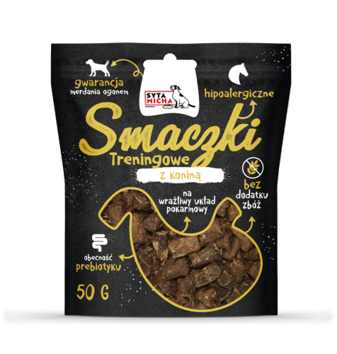 SYTA MICHA Smaczki treningowe dla psa z koniną 50g