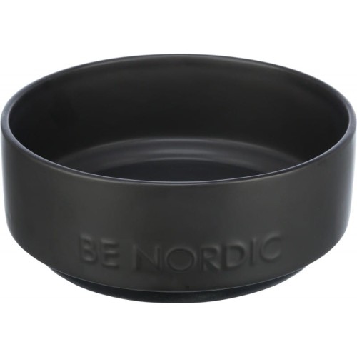 TRIXIE BE NORDIC, miska czarna, ceramika/guma, 1,2 l/o 18 cm