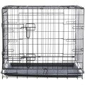 TRIXIE Klatka kennelowa, transporter dla psa, czarna, M–L: 93 × 69 × 62 cm - Zdjęcie 2