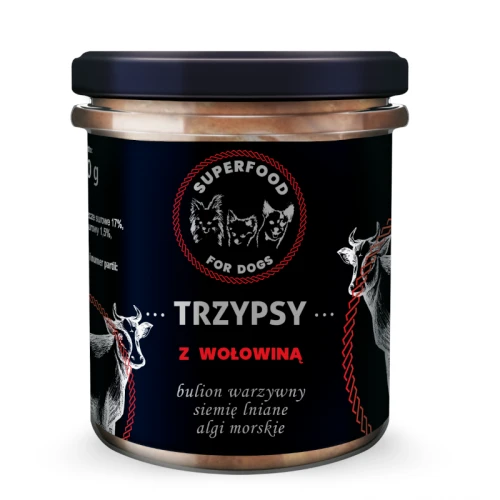 TRZYPSY Mokra karma dla psa z Wołowiną 300g