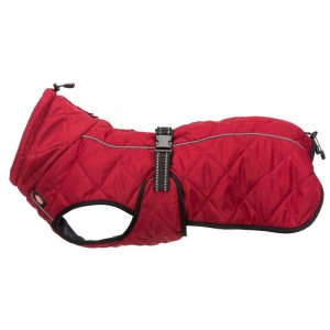 TRIXIE Płaszczyk, kurtka dla psa Minot, czerwona, L: 55 cm: 60–83 cm
