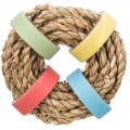 TRIXIE Zabawka naturalna dla kawii domowych/królików, trawa morska/tektura, śr.8 cm - Zdjęcie 2