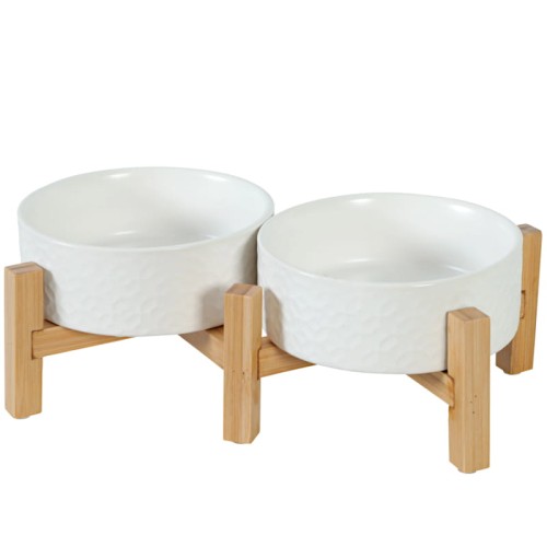 ZOLUX Miska ceramiczna KERAMO DUO kol. biały 2 x 300 ml