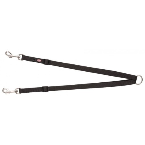TRIXIE Dwójnik, rozdzielacz do smyczy na dwa psy, 40-70cm/15mm czarny