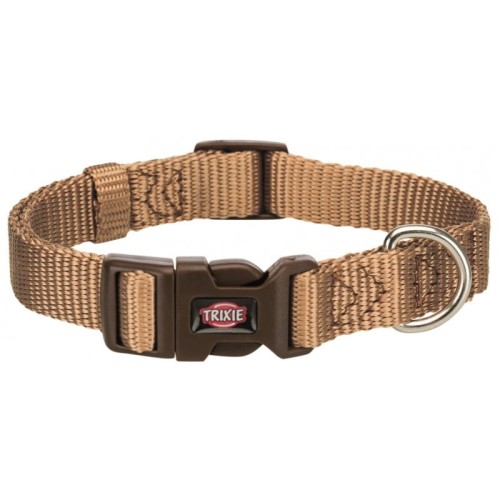 TRIXIE Obroża Premium, L–XL: 40–65cm/25 mm, karmelowa