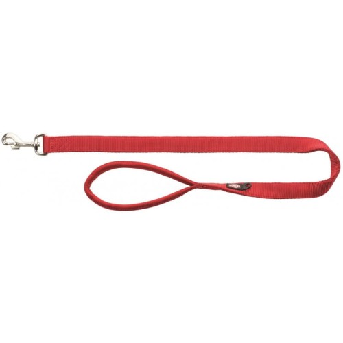 TRIXIE Smycz Premium, XS–S: 1.80m/15 mm, czerwona