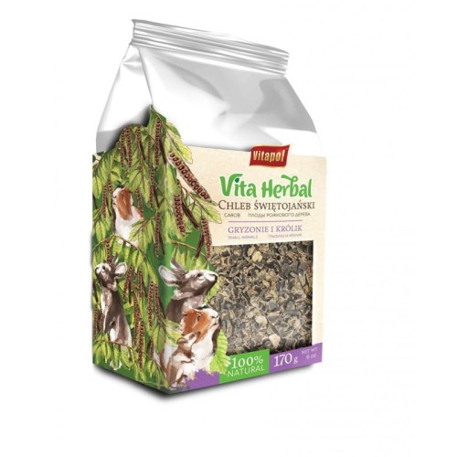 VITAPOL Vita Herbal Chleb świętojański dla gryzoni i królika, 170 g