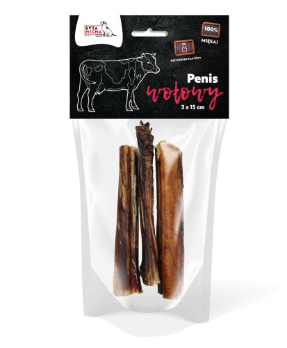 SYTA MICHA Suszone penisy wołowe 3x15cm