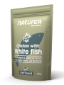 NATUREA Mokra karma dla kotów sterylizowanych, Sterilized Kurczak z białą rybą, 85g - Zdjęcie 1
