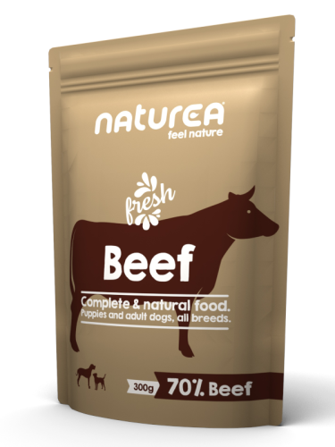 NATUREA Mokra karma dla szczeniąt i psów, Wołowina 300g