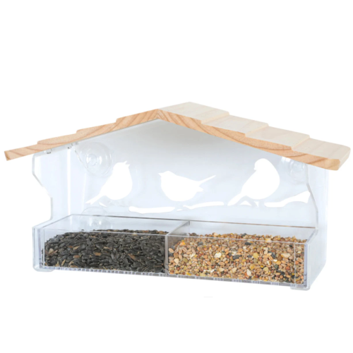 Zolux Karmnik bambusowy dla ptaków z przyssawkami