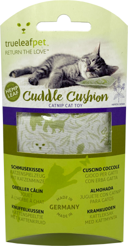 TRUE HEMP Aromatyczna poduszka dla kota - Z konopiami i kocimiętką