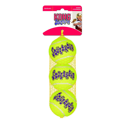 KONG Air Dog Squeakair Balls zabawka dla psa M/3x