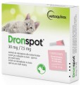 DRONSPOT Krople na odrobaczanie 2 X 0,35 mlL (30 mg/7,5 mg) / Mały kot - Zdjęcie 1