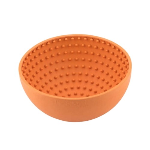 LICKIMAT WOBBLE (miska głęboka, jeżyk-miękka) pomarańczowa