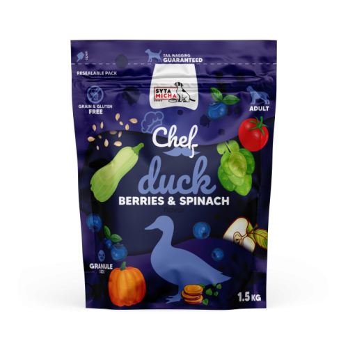 SYTA MICHA Karma sucha CHEF Kaczka 1,5 kg
