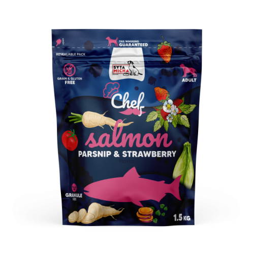 SYTA MICHA Karma sucha CHEF Łosoś 1,5 kg