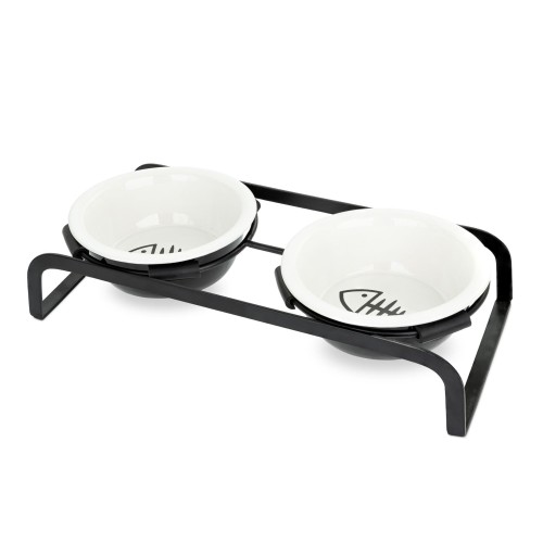 BARRY KING Zestaw 2 misek na stojaku metalowym, 12 cm