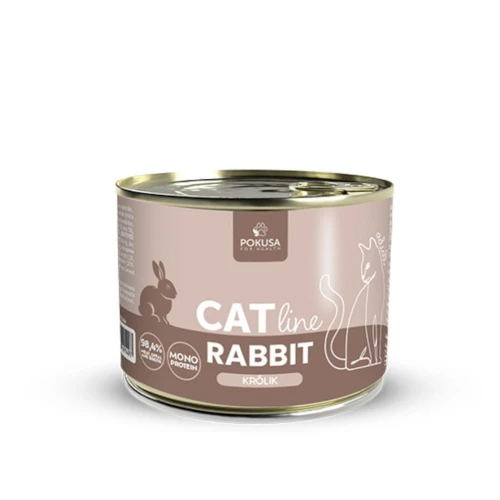 POKUSA Catline Królik karma mokra dla kota, 200g