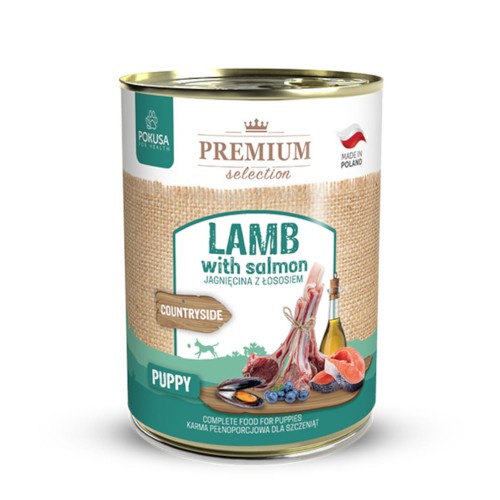 POKUSA Karma Premium jagnięcina z łososiem Puppy, 400g