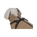 TRIXIE Pirou płaszczyk zimowy dla psa z szelkami, piaskowy, S: 40 cm - Zdjęcie 3