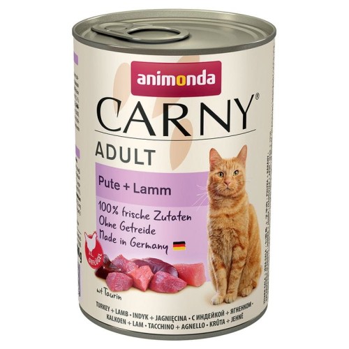 ANIMONDA Carny Indyk z jagnięciną, mokra karma dla kota, 400g