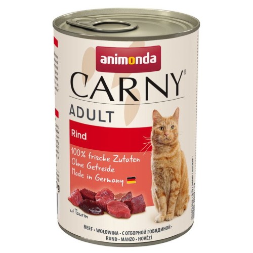 ANIMONDA Carny Wołowina, mokra karma dla kota, 400g