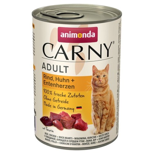 ANIMONDA Carny Wołowina z kurczakiem, mokra karma dla kota, 400g