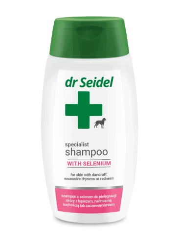 DR SEIDEL Szampon selenowy na stany zapalne skóry psa, 220 ml
