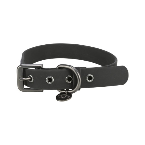 TRIXIE CityStyle obroża dla psa PVC, czarna M: 35–42 cm/20 mm