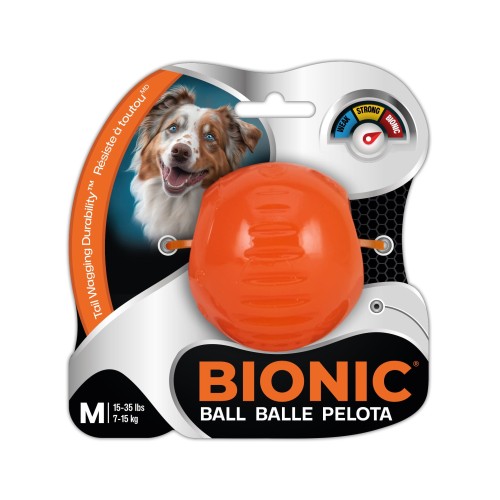 BIONIC Ball piłka z wytrzymałej gumy dla psa, M 6,7cm