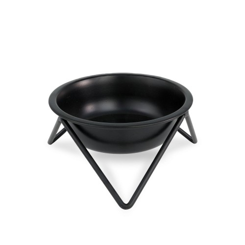 BARRY KING Miska ze stali nierdzewnej, czarna, na stojaku, 480ml