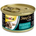 GIMCAT Shiny cat, Filet z kurczaka z krewetkami w galarecie, 70g - Zdjęcie 1