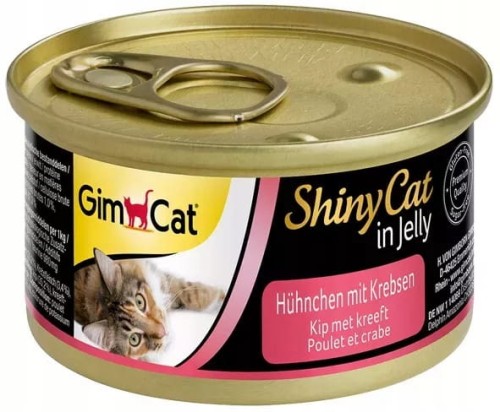 GIMCAT Shiny cat, Filet z kurczaka z krabem w galarecie, 70g