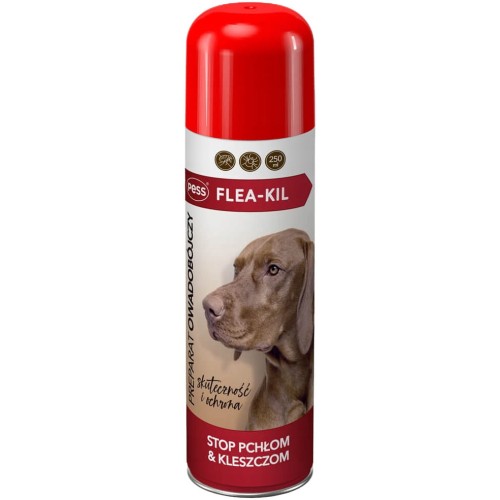 PESS Preparat owadobójczy FLEA-KIL na pchły i kleszcze dla psa, 250 ml