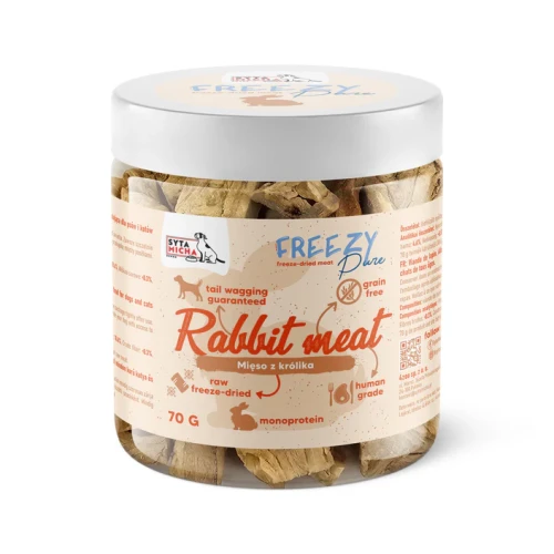 SYTA MICHA Freezy Pure liofilizowane mięso królika, 70g