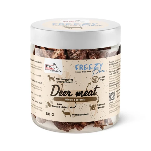 SYTA MICHA Freezy Pure liofilizowane mięso jelenia, 80g