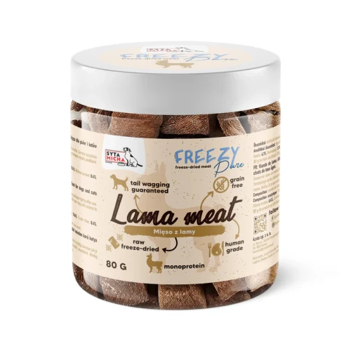 SYTA MICHA Freezy Pure liofilizowane mięso z lamy, 80g