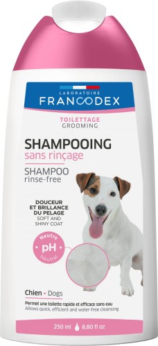 FRANCODEX Szampon dla psa bez spłukiwania, 250 ml