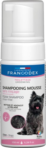 FRANCODEX Szampon w piance bez spłukiwania dla psa ekstrakt rumianku, 150 ml