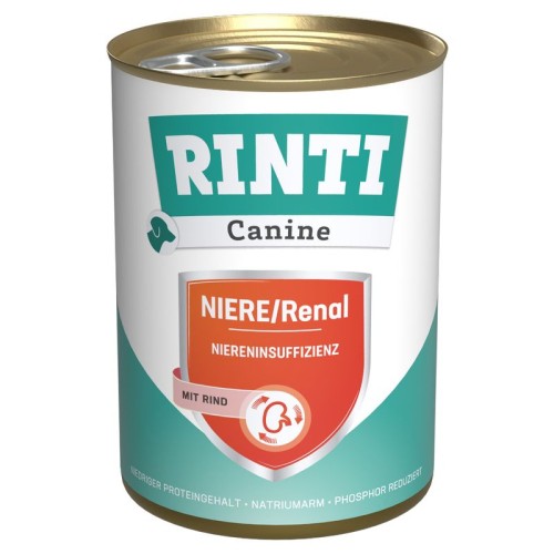 RINTI Renal Wołowina, na chore nerki dla psa, 400 g
