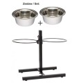 BARRY KING Stojak regulowany z miskami, 2,8 l - Zdjęcie 2
